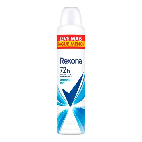 Kit c/2 Unidades de Desodorante Rexona Aero Cotton Dry 250ml