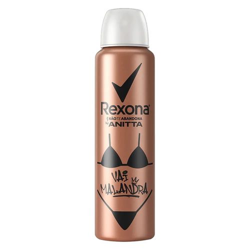 Kit c/2 Unidades de Desodorante Rexona Aero Anitta Vai Malandra 150ml (Saiu de linha)