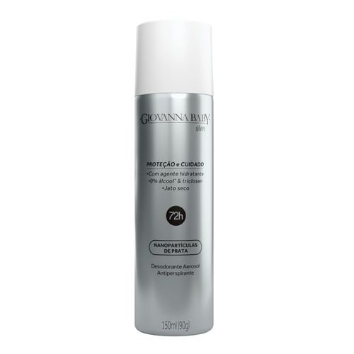 Kit c/2 Unidades de Desodorante Giovanna Baby Aero Silver 150ml