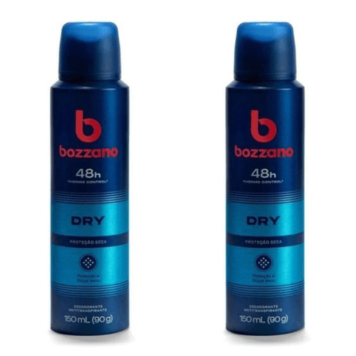 Kit c/2 Unidades de Desodorante Aerosol Bozzano 90g Dry