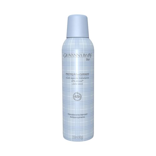 Kit c/2 Unidades de Desodorante Giovanna Baby Aero S/Alumínio Blue 150ml