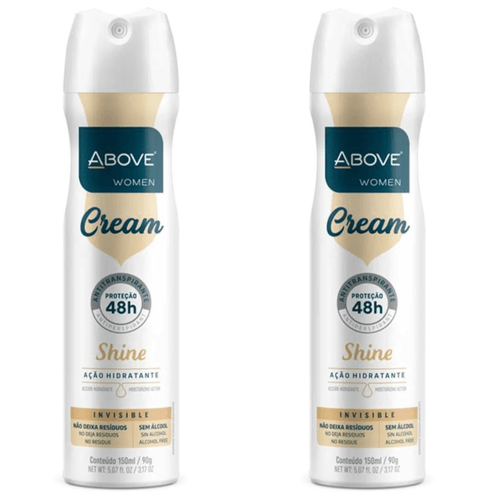 Kit c/2 Unidades de Desodorante Aero Above Clássico 150ml Cream Original
