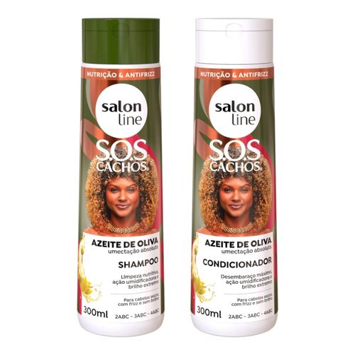 Kit Azeite de Oliva com Shampoo e Condicionador 300ml