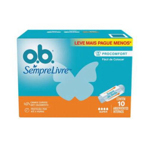 Kit c/16 Absorvente Interno O. B Super 10 Unidades