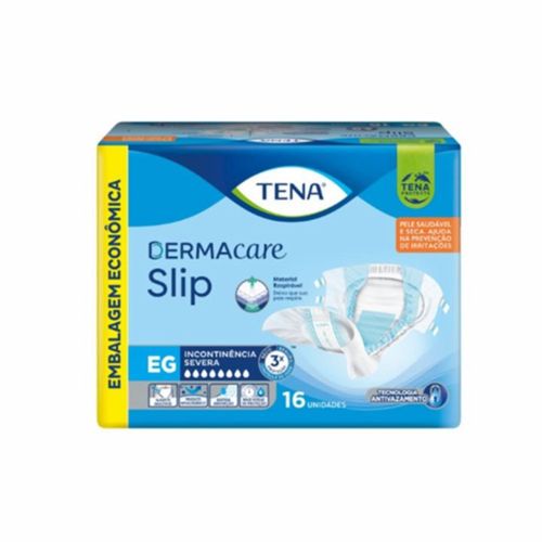 Kit 4 Fraldas Tena Dermacare Slip Eg 16 Unidades cada Kit 4 Fraldas Tena Dermacare Slip Eg 16 Unidades cada