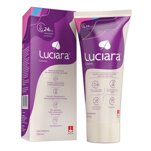 Creme Luciara De Tratamento Preventivo Contra As Estrias Para Gestante 200Ml