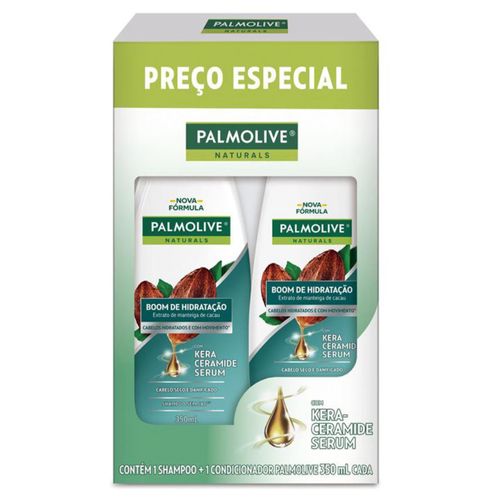 Kit Palmolive Boom de Hidratação 1 Shampoo 350ml + 1 Condicionador 350ml Kit Palmolive Boom de Hidratação 1 Shampoo 350ml + 1 Condicionador 350ml
