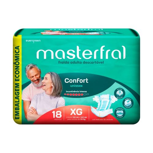 Fralda Masterfral Confort Eco Xg 18 Unidades Fralda Masterfral Confort Eco Xg 18 Unidades