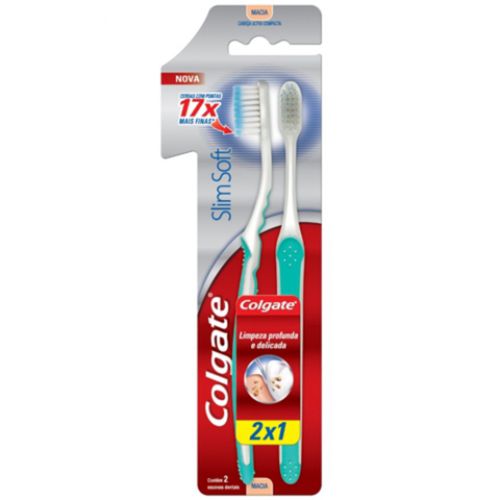 Escova Dental Colgate Slim Soft Macia Leve 2 Pague 1 Und Escova Dental Colgate Slim Soft Macia Leve 2 Pague 1 Und