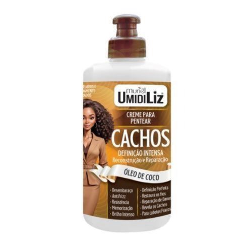 Creme Para Pentear Cachos Muriel Umidiliz Oléo Coco 300ml Creme Para Pentear Cachos Muriel Umidiliz Oléo Coco 300ml