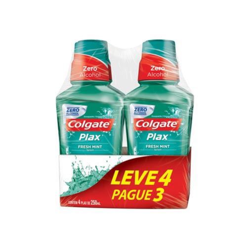 Enxaguante Bucal Colgate Plax Fresh Mint 250ml c/4 Unidades Enxaguante Bucal Colgate Plax Fresh Mint 250ml c/4 Unidades