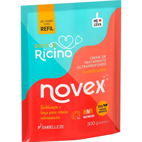 Creme de Tratamento Novex Doctor Ricino Refil 300G Creme de Tratamento Novex Doctor Ricino Refil 300G