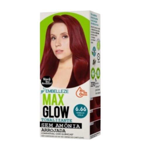 Tintura Max Glow 6.66 Vermelho Cereja 74g Tintura Max Glow 6.66 Vermelho Cereja 74g