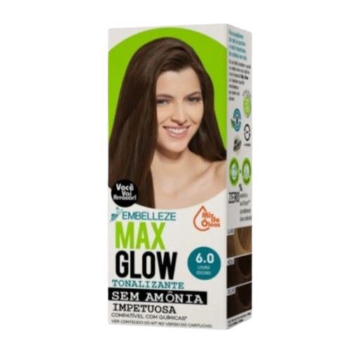 Tintura Max Glow 6.0 Louro Escuro 74g Tintura Max Glow 6.0 Louro Escuro 74g