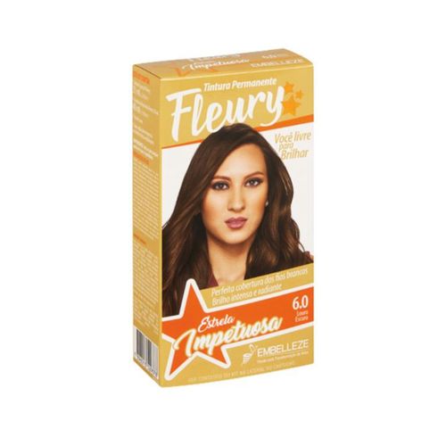 Tintura Fleury Kit 6.0 Louro Escuro Tintura Fleury Kit 6.0 Louro Escuro
