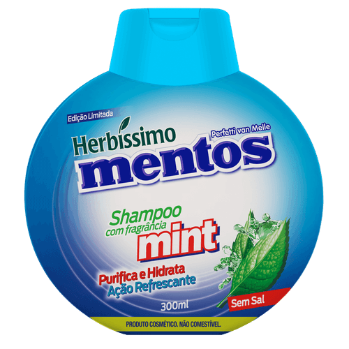 Shampoo Herbissimo Mentos 300ml Mint Shampoo Herbissimo Mentos 300ml Mint
