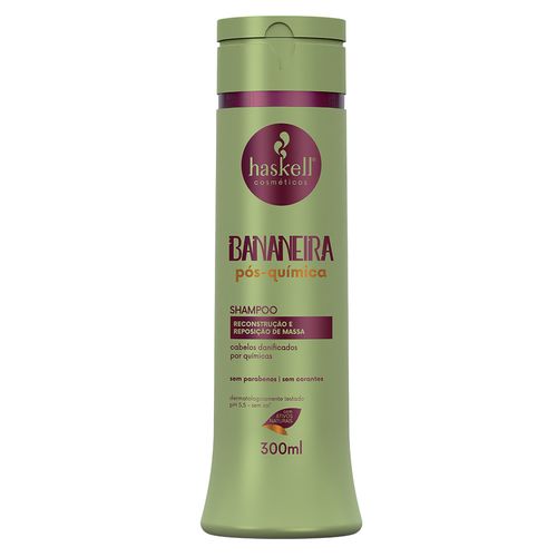 Shampoo Haskell Bananeira Pós Quimica 300ml Shampoo Haskell Bananeira Pós Quimica 300ml