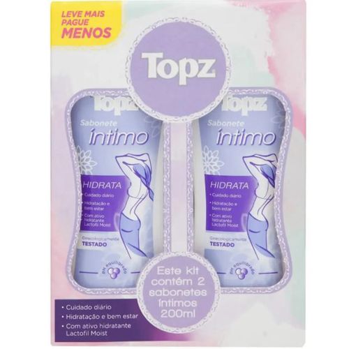 Sabonete Intimo Topz Promo 200ml Hidrata Sabonete Intimo Topz Promo 200ml Hidrata
