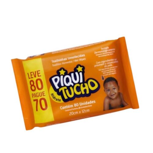 Lenço Umedecido Piquitucho Hidrate 80 Unidades Lenço Umedecido Piquitucho Hidrate 80 Unidades
