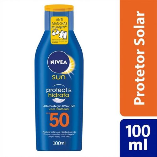Protetor Solar Nivea 100ml Protectehid Fps50 Protetor Solar Nivea 100ml Protectehid Fps50