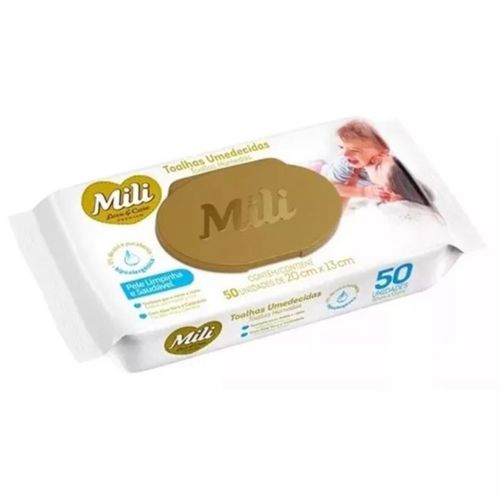 Lenço Umedecida Mili Lovecare 50 Unidades Lenço Umedecida Mili Lovecare 50 Unidades