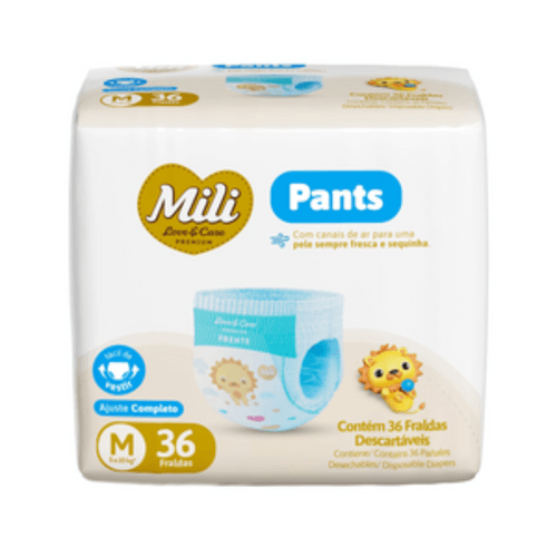 Fralda Mili Lovecare Pants Jumbo (M) 36 Unidades Fralda Mili Lovecare Pants Jumbo (M) 36 Unidades