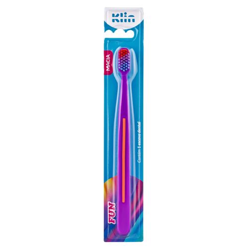 Klin Escova Dental Fun 8732 Cores Sortidas 1 Unidade Klin Escova Dental Fun 8732 Cores Sortidas 1 Unidade