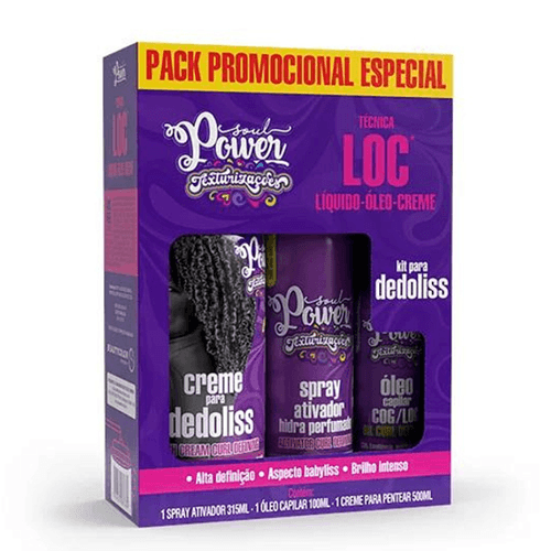 Kit Texturizações Dedoliss Técnica LOC - Soul Power Kit Texturizações Dedoliss Técnica LOC - Soul Power