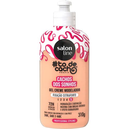 Gel Creme Modelador Salon Line #todecacho Cachos dos Sonhos Fixação Extraforte 310g Gel Creme Modelador Salon Line #todecacho Cachos dos Sonhos Fixação Extraforte 310g