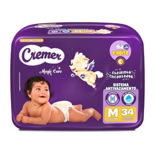Fralda Descartável Cremer Mc Economica M 34Un Fralda Descartável Cremer Mc Economica M 34Un