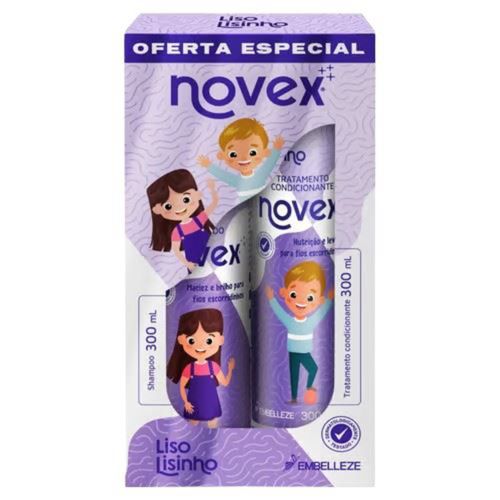 Shampoo + Condicionador Infantil Novex 300ml Liso Lisinho Shampoo + Condicionador Infantil Novex 300ml Liso Lisinho