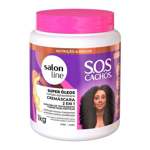 Creme Para Pentear Salon Line 1Kg Super Oleoso Creme Para Pentear Salon Line 1Kg Super Oleoso