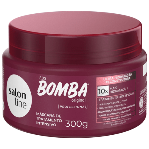 Creme Para Pentear Salon Line Bomba 300ml Hidratação Reconstrutora Creme Para Pentear Salon Line Bomba 300ml Hidratação Reconstrutora