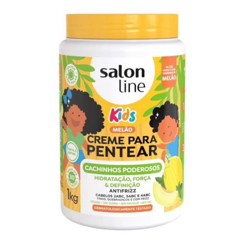 Creme Para Pentear Infantil Salon Line 1 Kg Melão Cachinhos Poderosos Creme Para Pentear Infantil Salon Line 1 Kg Melão Cachinhos Poderosos