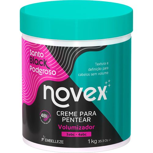 Creme Para Pentear Novex 1Kg Santo Black Creme Para Pentear Novex 1Kg Santo Black