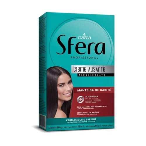 Creme Alisante Sfera Kit 80g Karite/Queratina Creme Alisante Sfera Kit 80g Karite/Queratina