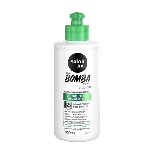 Creme Para Pentear Salon Line 300ml Sos Bomba Antiqueda Creme Para Pentear Salon Line 300ml Sos Bomba Antiqueda