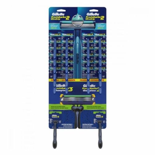 Aparelho Barbear Gillette Prestobarba Ultragrip 12X2 + 2 Prest3 Champions Aparelho Barbear Gillette Prestobarba Ultragrip 12X2 + 2 Prest3 Champions