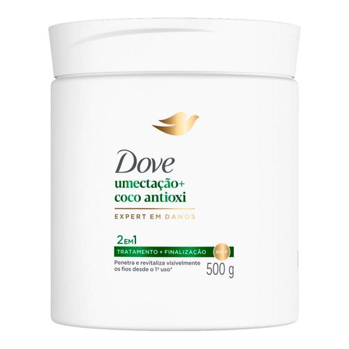 Máscara Capilar Dove 2 Em 1 Umectação + Coco Antioxi 500G
