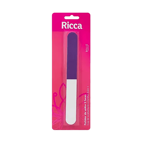 Ricca Polidor Unhas 3 Faces Ref 723 Ricca Polidor Unhas 3 Faces Ref 723
