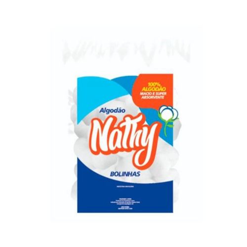 Algodão Hidrofilo Nathy Bola 25g Algodão Hidrofilo Nathy Bola 25g