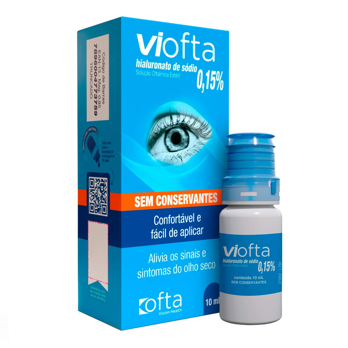 Colírio Lubrificante Viofta 0,15% 10ml