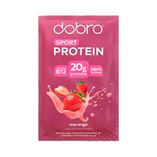 Proteína Vegana Morango Sachê Dobro 30g Proteína Vegana Morango Sachê Dobro 30g