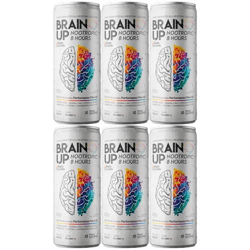 Kit 6X: True Brain Up Nootropic Ready to Drink Blueberry True Source 269ml Kit 6X: True Brain Up Nootropic Ready to Drink Blueberry True Source 269ml
