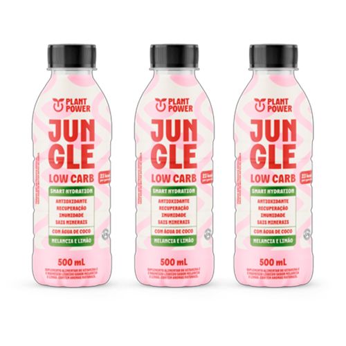 Kit 3X: Bebida Isotônica Low Carb Melancia e Limão Jungle 500ml