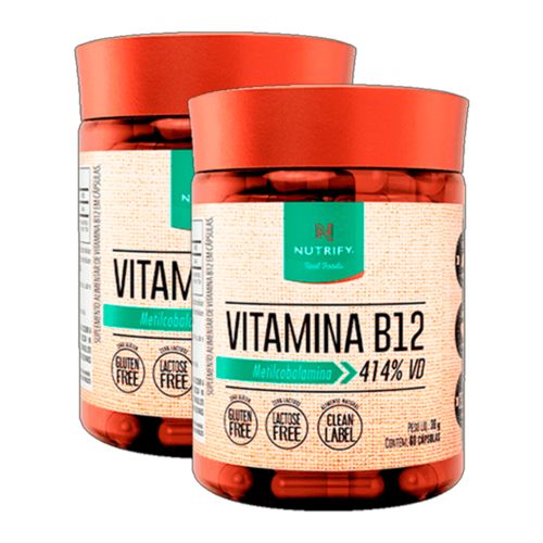 Kit 2X: Vitamina B12 Nutrify 120 Cápsulas