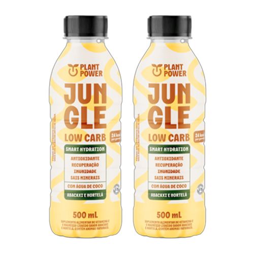 Kit 2X: Bebida Isotônica Low Carb Abacaxi e Hortelã Jungle 500ml