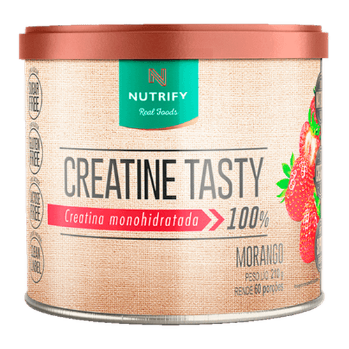 Creatine Tasty Creatina Monohidratada Morango Nutrify 210g