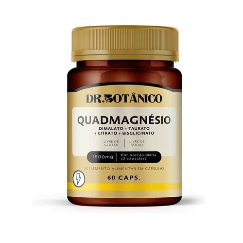 QUADMAGNESIO (DIMALATO + TAURATO + CITRATO + GLICINA) 1500MG 60CAPS DR. BOTANICO