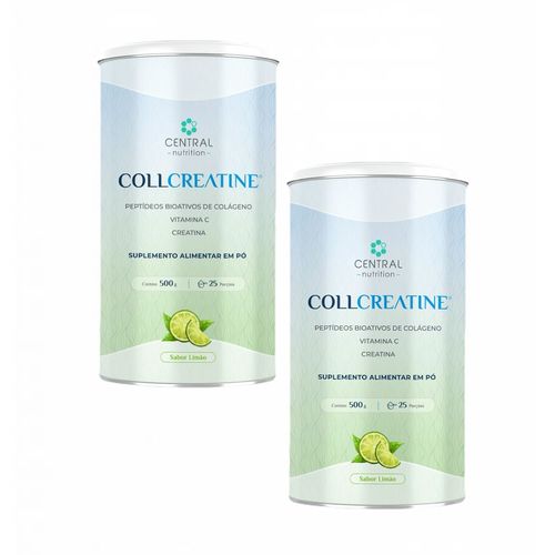 2x Collcreatine - 500g - Central Nutrition - Sabor Limão Limão 2x Collcreatine - 500g - Central Nutrition - Sabor Limão Limão